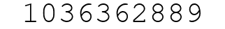 Number 1036362889.