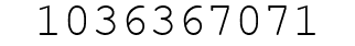 Number 1036367071.