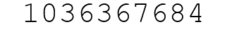 Number 1036367684.