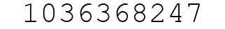 Number 1036368247.