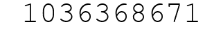 Number 1036368671.