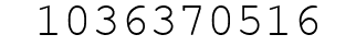 Number 1036370516.