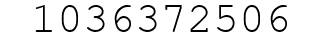 Number 1036372506.