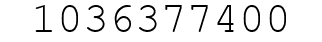 Number 1036377400.