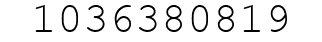 Number 1036380819.