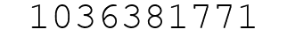 Number 1036381771.