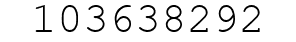 Number 103638292.