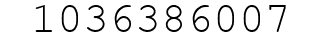 Number 1036386007.