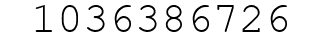 Number 1036386726.