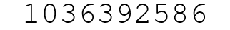 Number 1036392586.