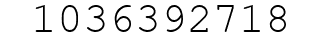 Number 1036392718.