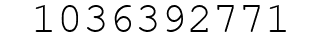 Number 1036392771.