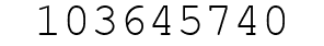 Number 103645740.