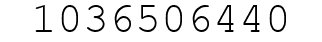 Number 1036506440.