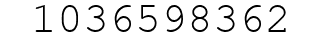 Number 1036598362.