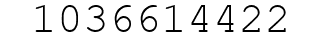 Number 1036614422.