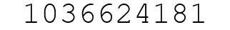 Number 1036624181.