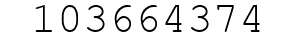 Number 103664374.