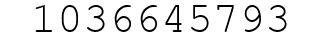Number 1036645793.