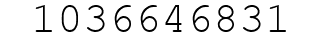 Number 1036646831.