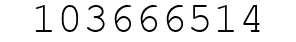 Number 103666514.
