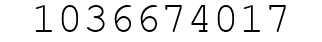 Number 1036674017.