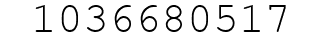 Number 1036680517.