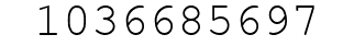 Number 1036685697.