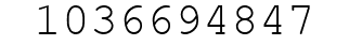 Number 1036694847.