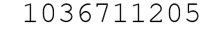 Number 1036711205.