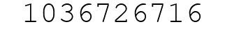 Number 1036726716.