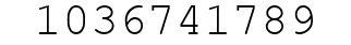 Number 1036741789.