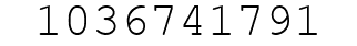 Number 1036741791.