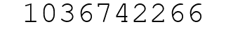 Number 1036742266.