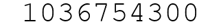 Number 1036754300.