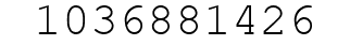 Number 1036881426.