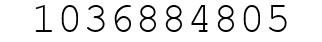 Number 1036884805.