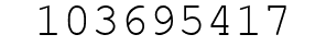 Number 103695417.