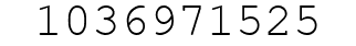 Number 1036971525.
