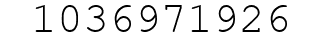 Number 1036971926.
