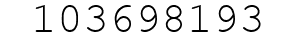 Number 103698193.