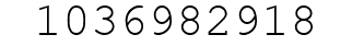 Number 1036982918.
