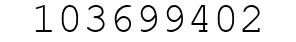 Number 103699402.