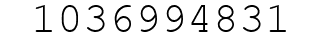 Number 1036994831.