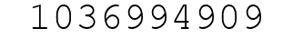 Number 1036994909.