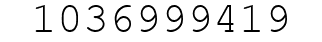 Number 1036999419.