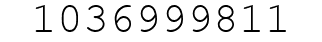 Number 1036999811.