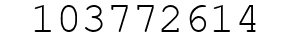 Number 103772614.