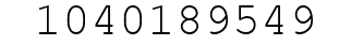 Number 1040189549.