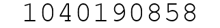 Number 1040190858.